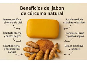3x1 JABONES DE CURCUMA ¡SUPER VIRALES!