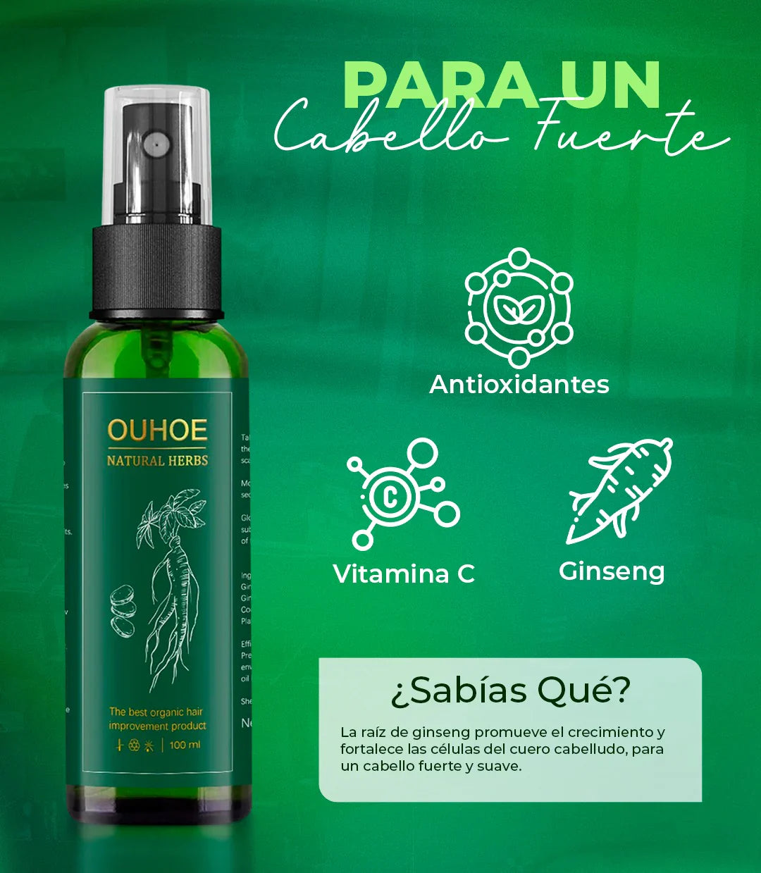 OUHOE-✨ Recupera tu Cabello en Semanas- Tratamiento Capilar